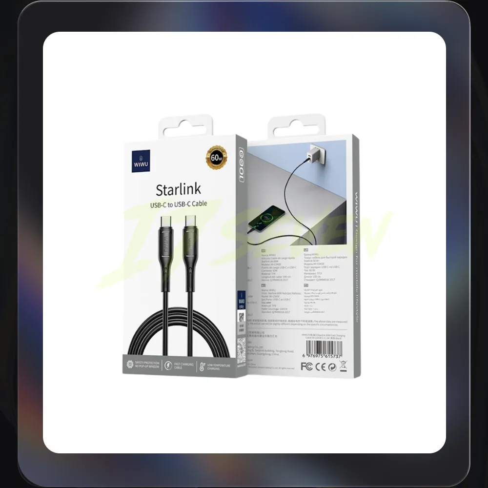 WiWU Wi-C043E Starlink 30W 1M USB-C to Lightning Cable
