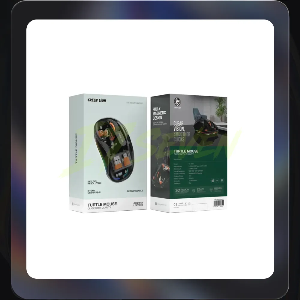 Green Lion Wireless Turtle Mouse 2400DPI