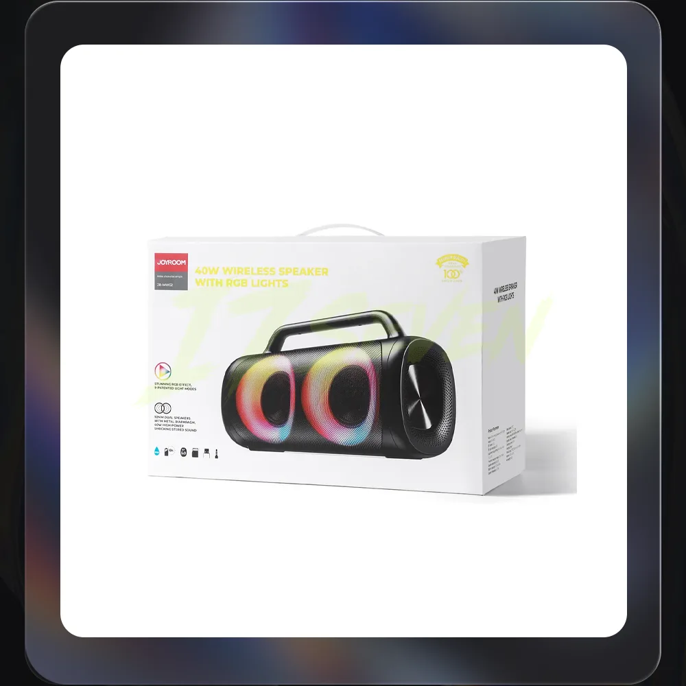 JR-MW02 40W Wireless Speaker with RGB Lights