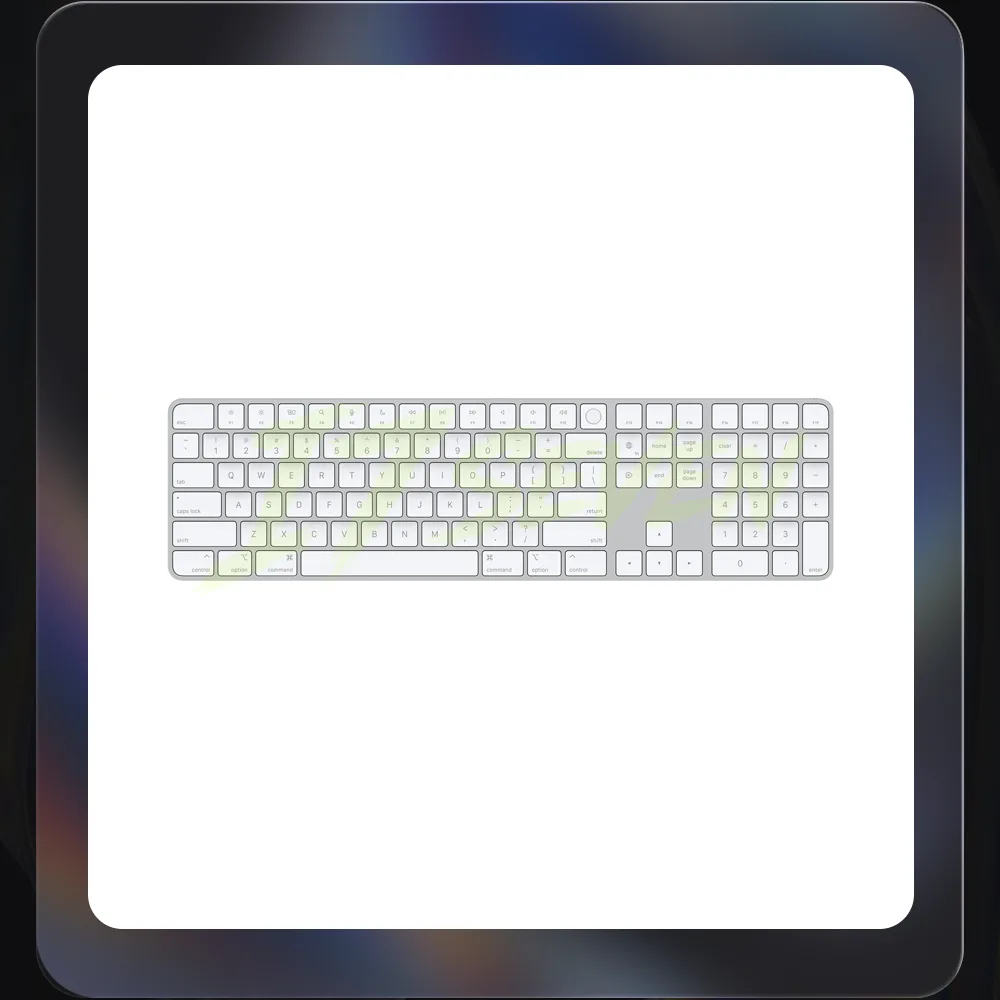 Magic Keyboard with Touch ID and Numeric Keypad for Mac models with Apple silicon (USB–C) - US English
